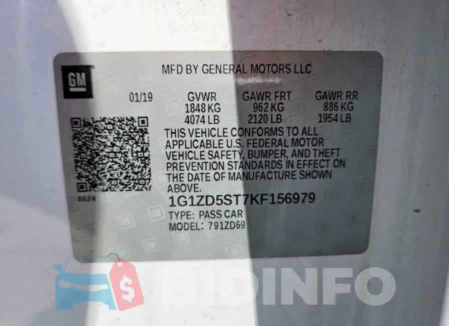 1G1ZD5ST7KF156979 Photo# 12