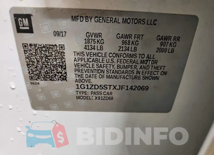 1G1ZD5STXJF142069 Photo# 12