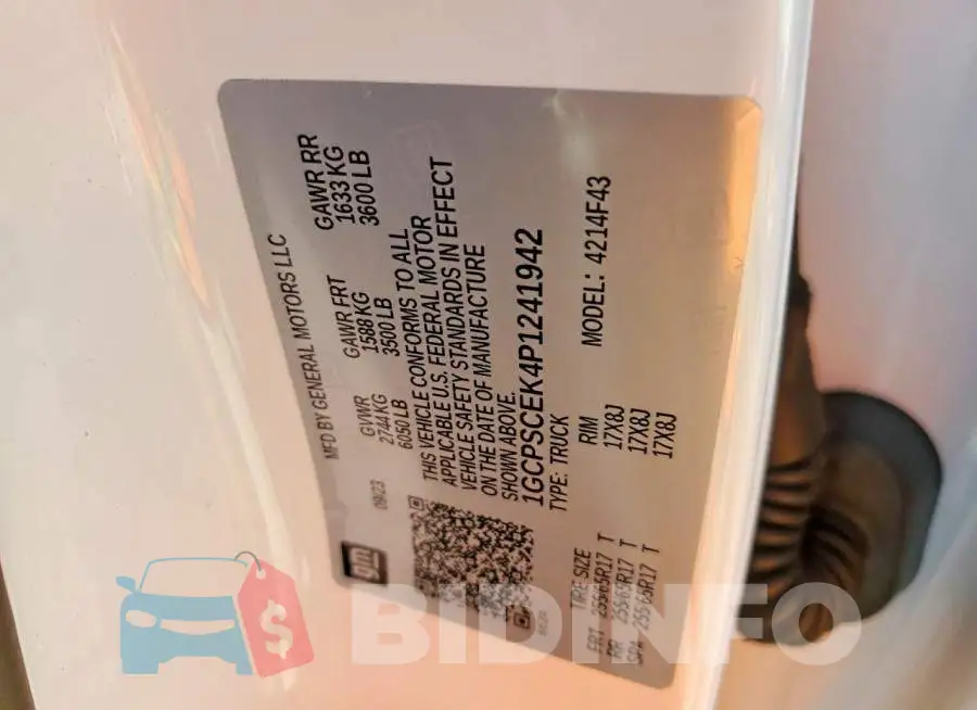 1GCPSCEK4P1241942 Photo# 12