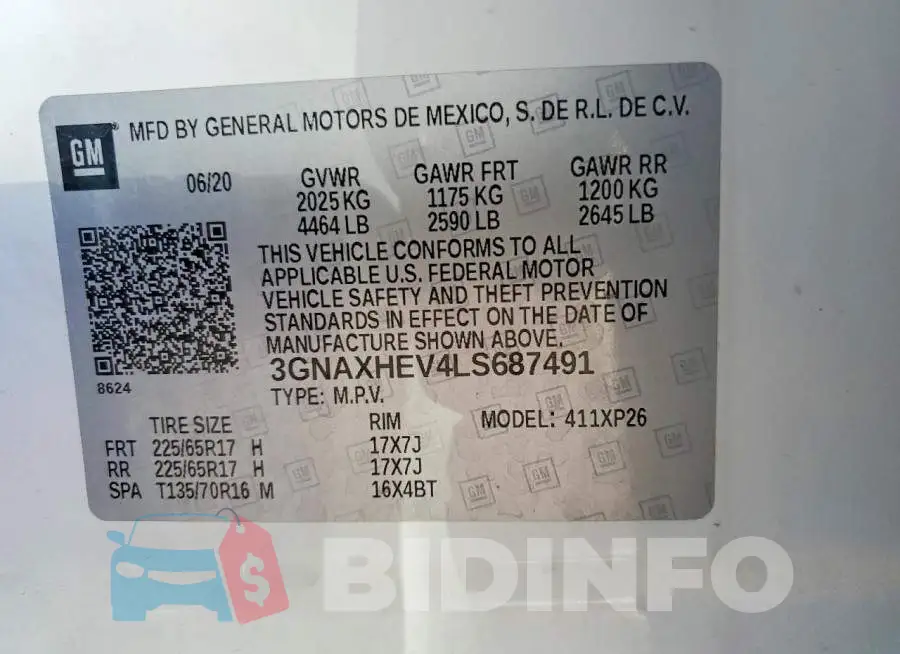 3GNAXHEV4LS687491 Photo# 13