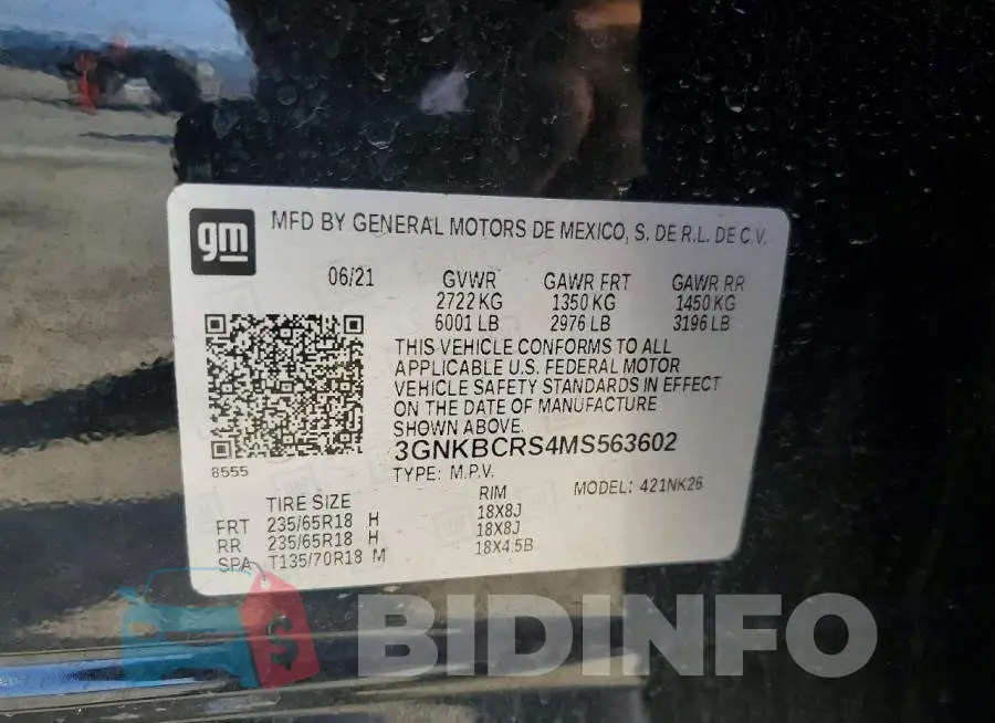 3GNKBCRS4MS563602 Photo# 13