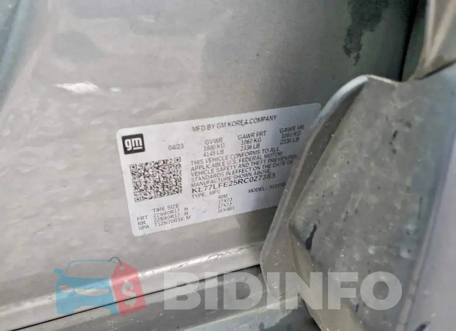 KL77LFE25RC027383 Photo# 12