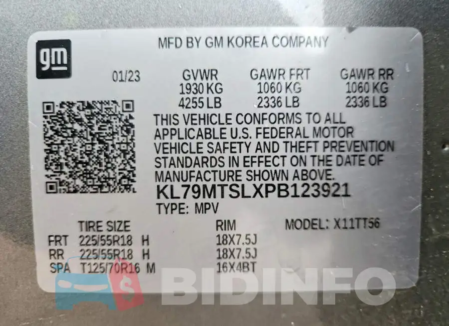 KL79MTSLXPB123921 Photo# 13