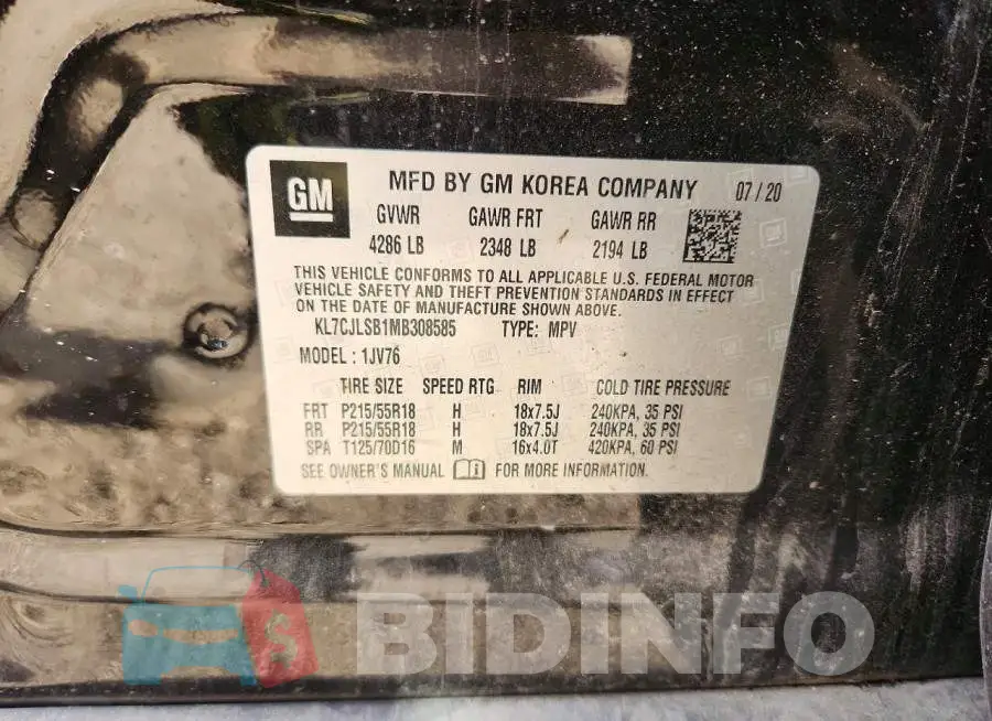 KL7CJLSB1MB308585 Photo# 14