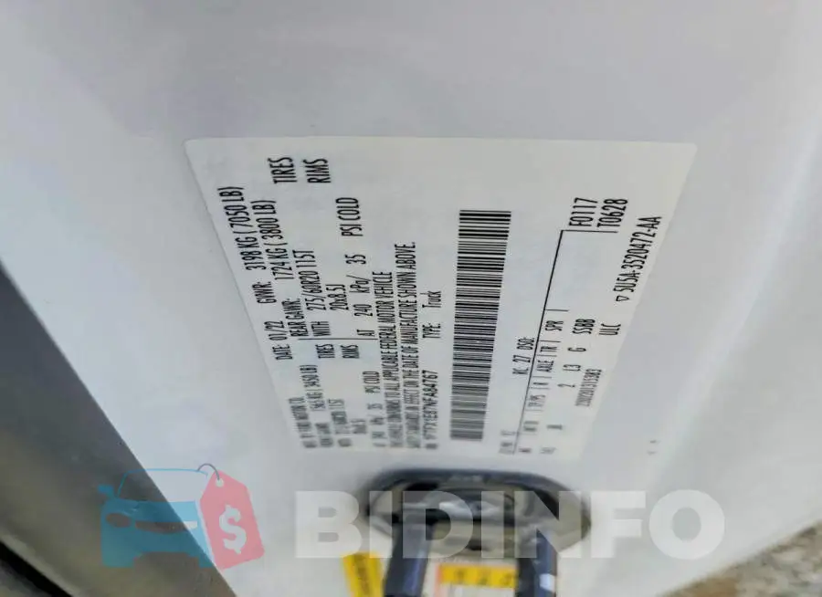 1FTFX1E87NFA84767 Photo# 12