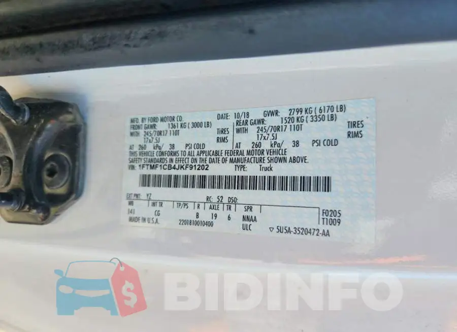1FTMF1CB4JKF91202 Photo# 13