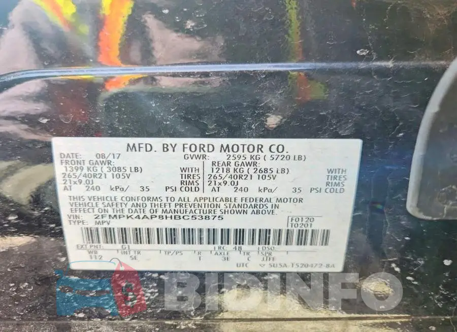 2FMPK4AP8HBC53875 Photo# 14