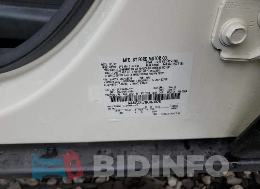 MAJ6S3FL7NC463028 Photo# 12