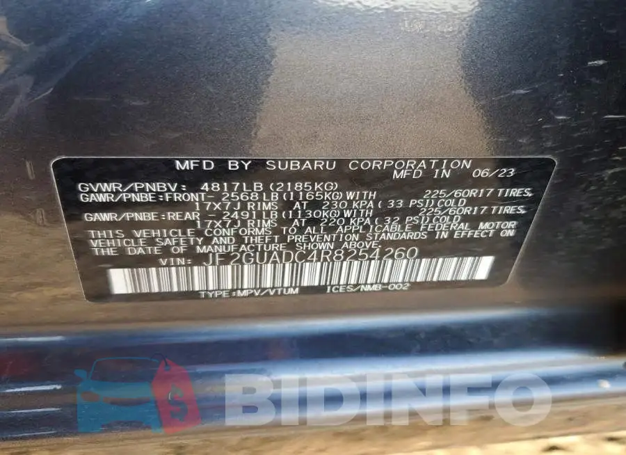 JF2GUADC4R8254260 Photo# 14