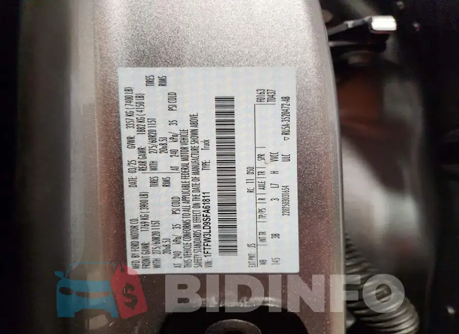1FTFW3LD9SFA61811 Photo# 12
