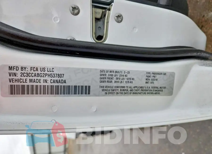 2C3CCABG2PH537807 Photo# 13
