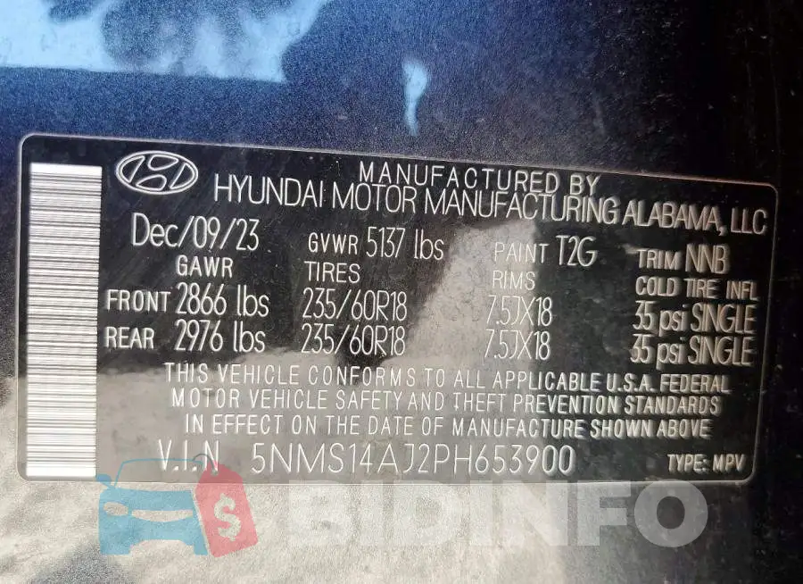 5NMS14AJ2PH653900 Photo# 13