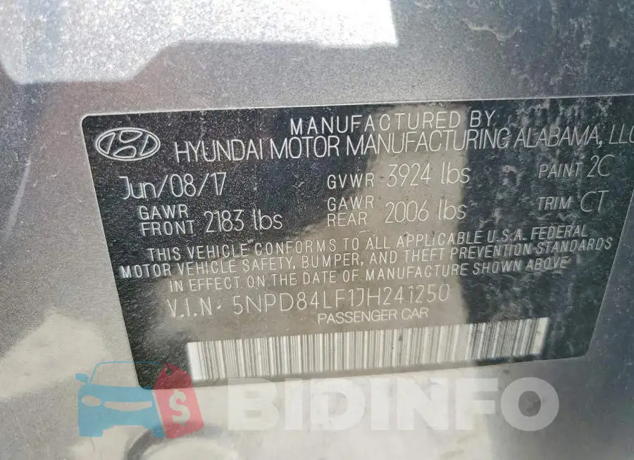 5NPD84LF1JH241250 Photo# 12
