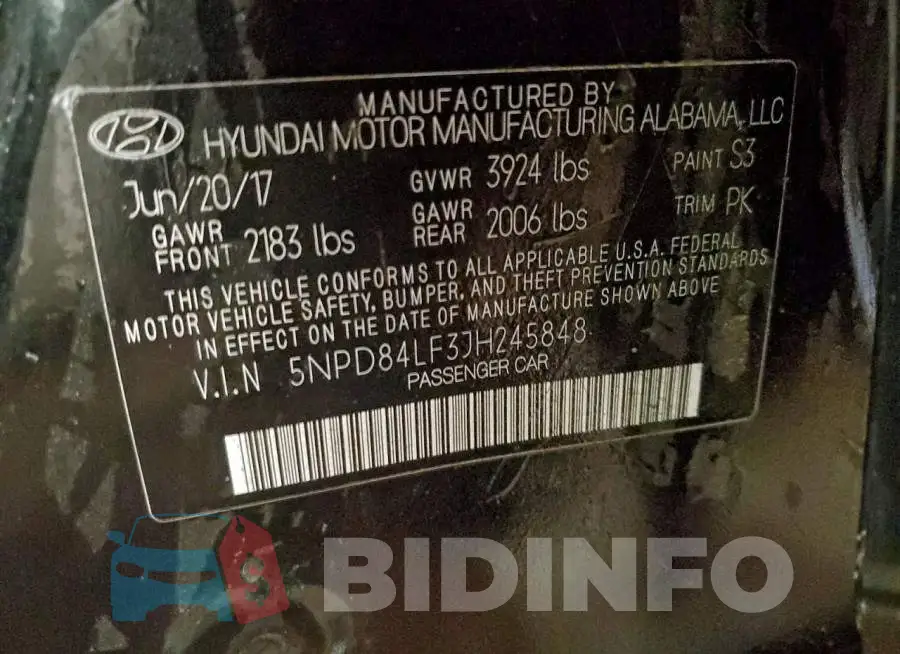 5NPD84LF3JH245848 Photo# 12