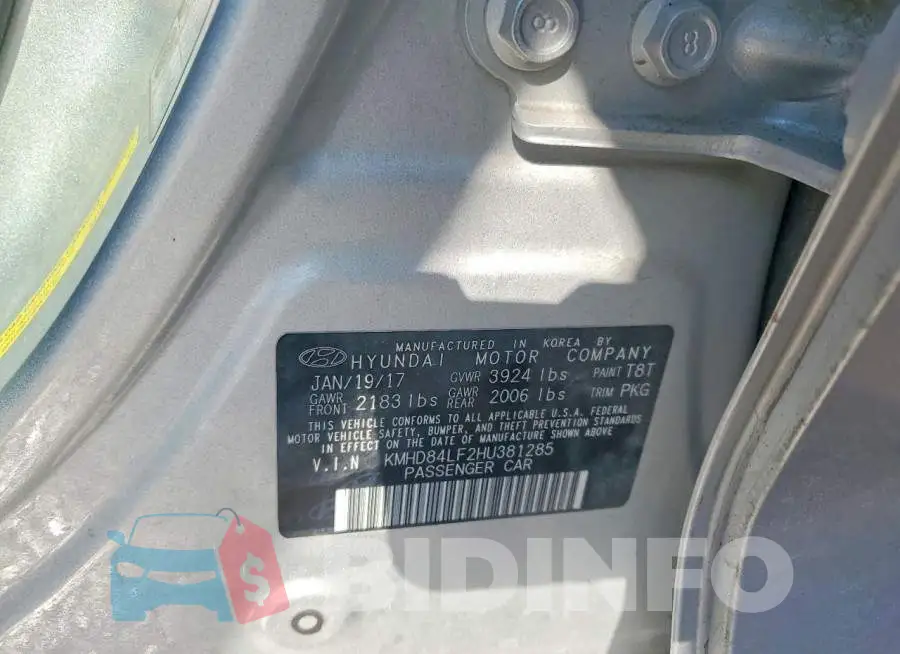 KMHD84LF2HU381285 Photo# 12