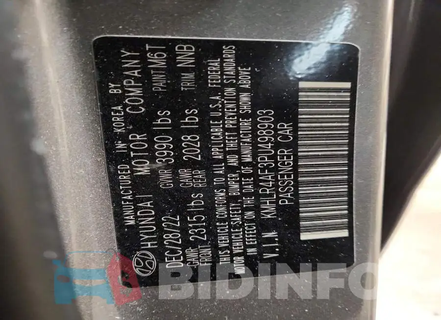 KMHLR4AF3PU498903 Photo# 12