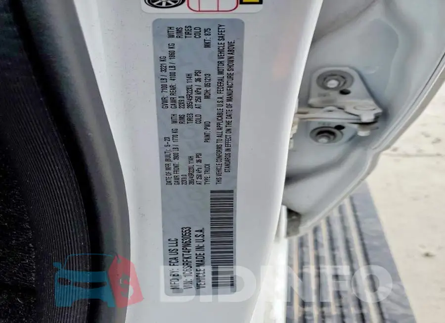 1C6SRFKT4PN630553 Photo# 13