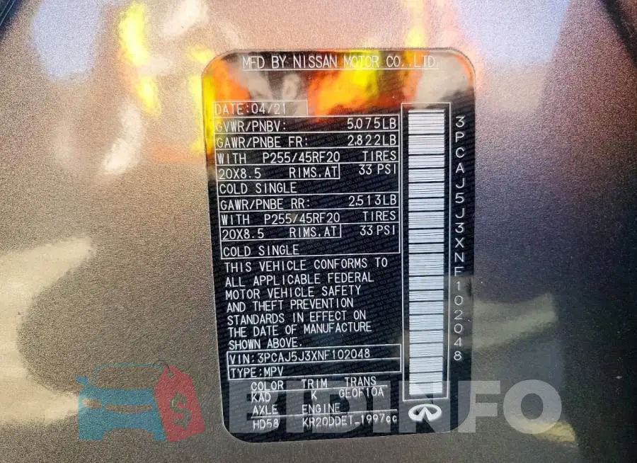 3PCAJ5J3XNF102048 Photo# 13