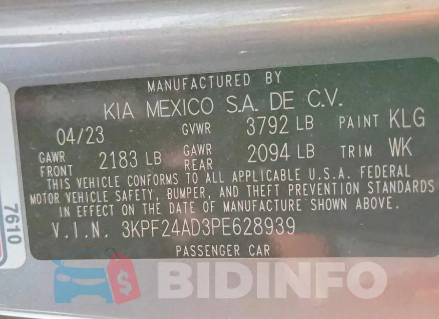 3KPF24AD3PE628939 Photo# 12