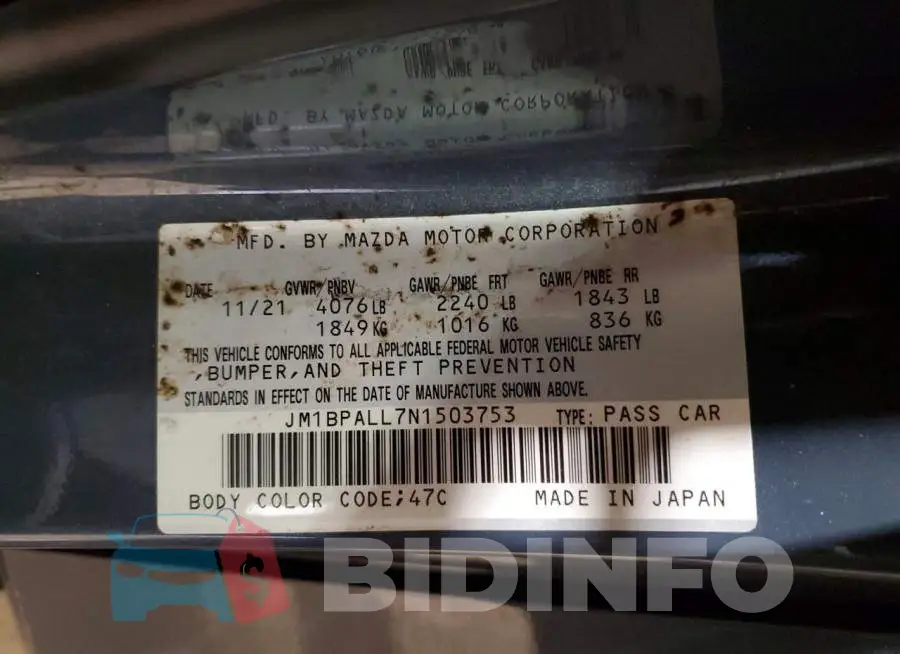 JM1BPALL7N1503753 Photo# 13