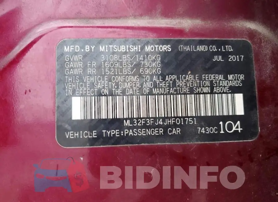 ML32F3FJ4JHF01751 Photo# 12