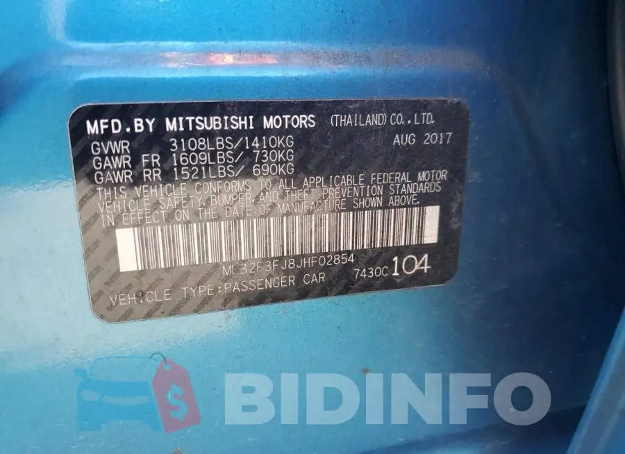 ML32F3FJ8JHF02854 Photo# 12