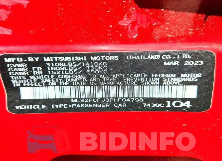 ML32FUFJ3PHF04798 Photo# 12