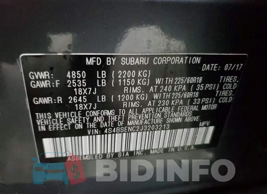 4S4BSENC2J3203213 Photo# 13