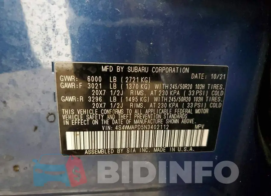 4S4WMAPD5N3402112 Photo# 13
