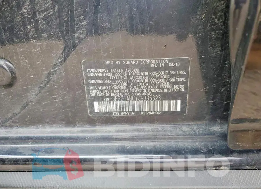 JF2GTABC7J9335323 Photo# 12