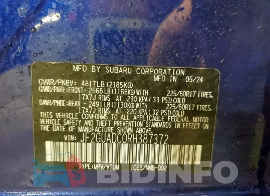 JF2GUADC0RH387372 Photo# 12