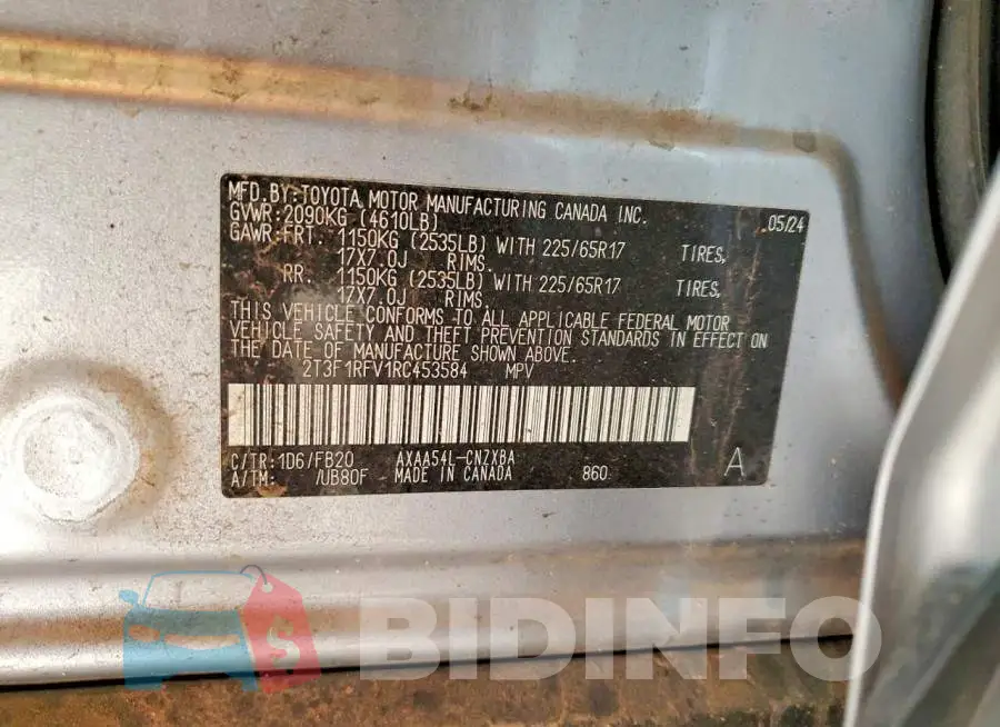 2T3F1RFV1RC453584 Photo# 12