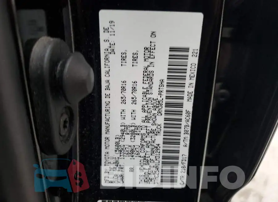 3TMCZ5AN1LM312954 Photo# 12