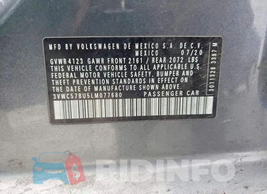 3VWC57BU5LM077680 Photo# 13