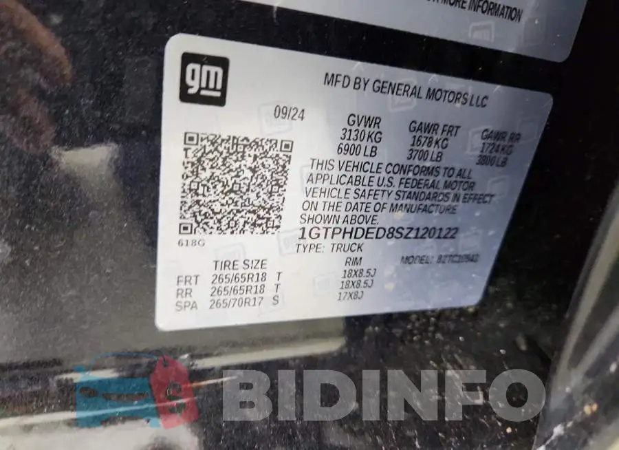 1GTPHDED8SZ120122 Photo# 12