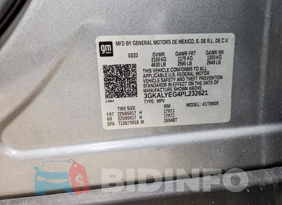 3GKALYEG4PL232621 Photo# 13