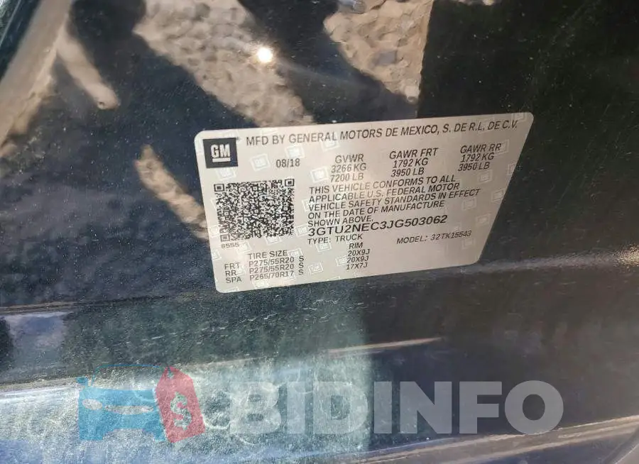 3GTU2NEC3JG503062 Photo# 13