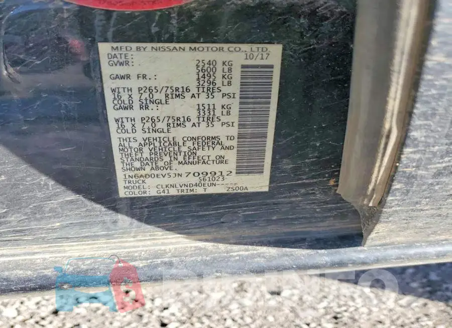 1N6AD0EV5JN709912 Photo# 12