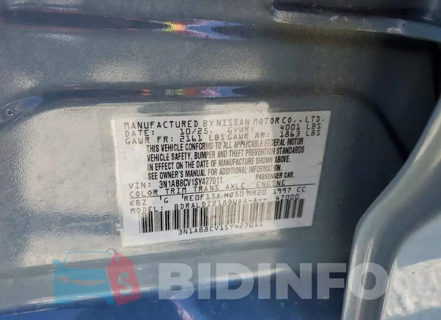 3N1AB8CV1SY427011 Photo# 12
