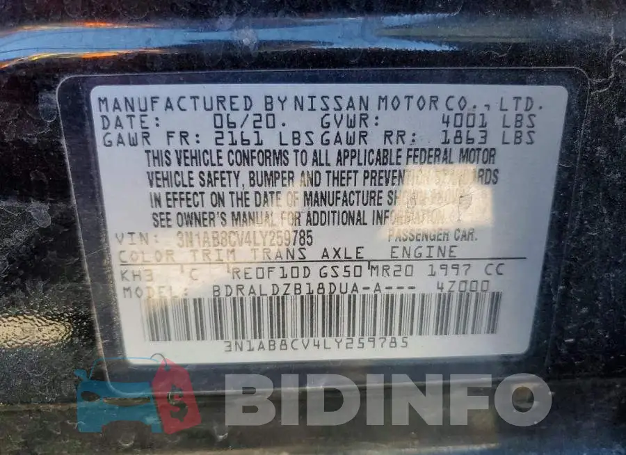 3N1AB8CV4LY259785 Photo# 12