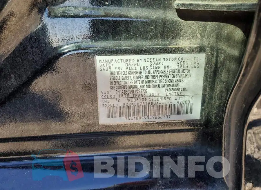 3N1AB8CV9LY282737 Photo# 13