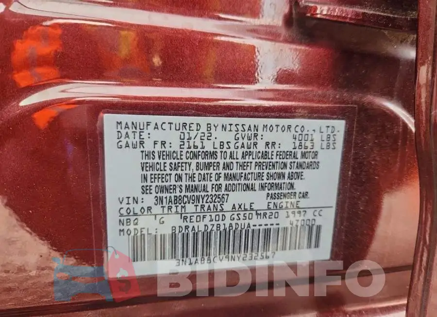 3N1AB8CV9NY232567 Photo# 12