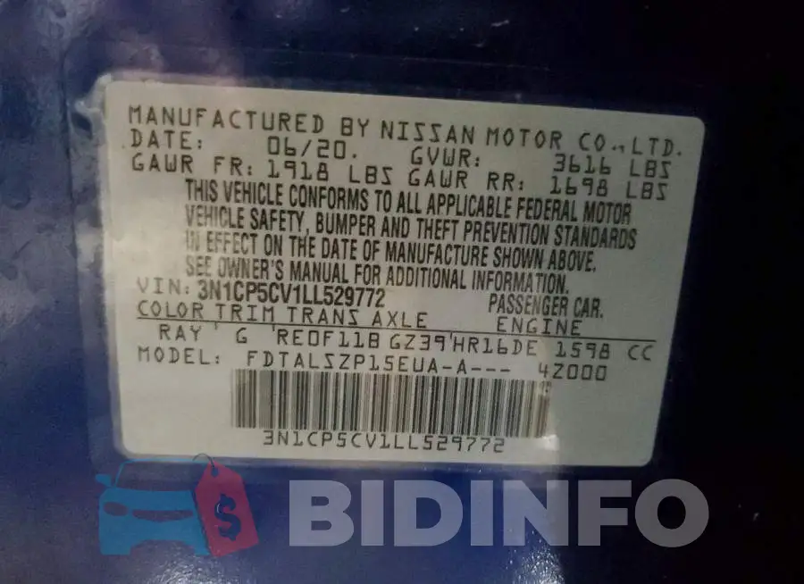 3N1CP5CV1LL529772 Photo# 13