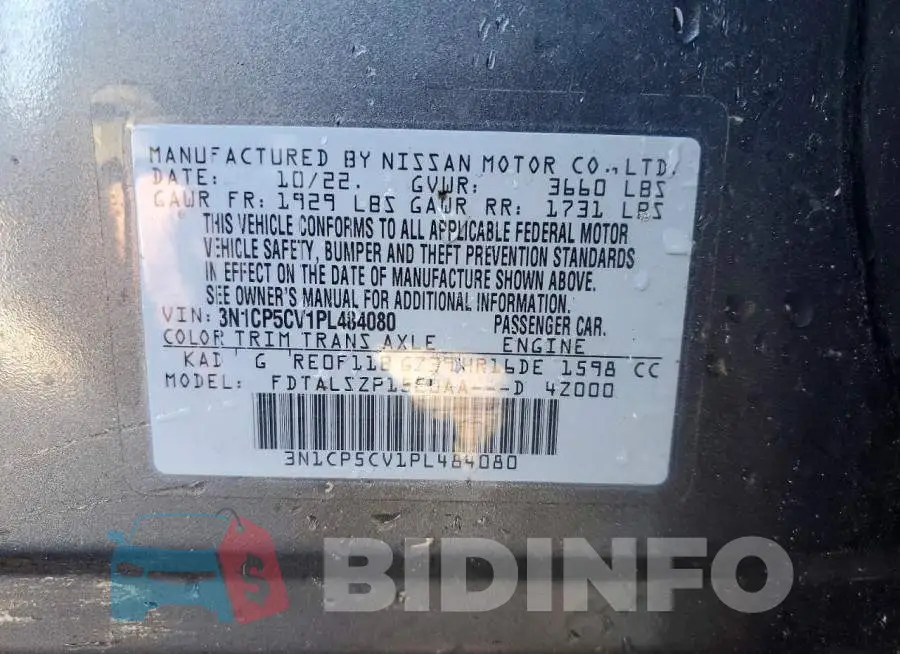 3N1CP5CV1PL484080 Photo# 12