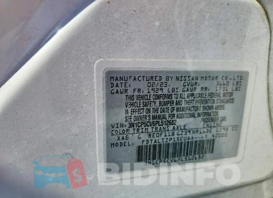 3N1CP5CV6PL512682 Photo# 13