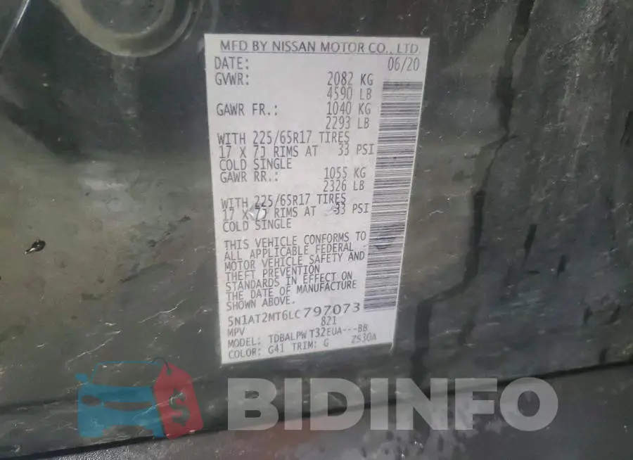 5N1AT2MT6LC797073 Photo# 13