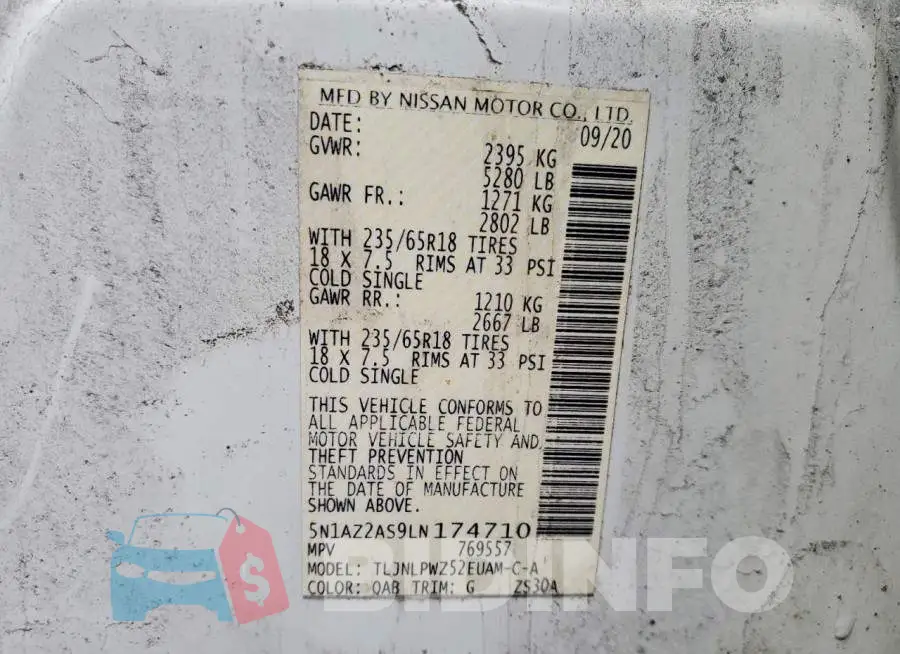 5N1AZ2AS9LN174710 Photo# 14