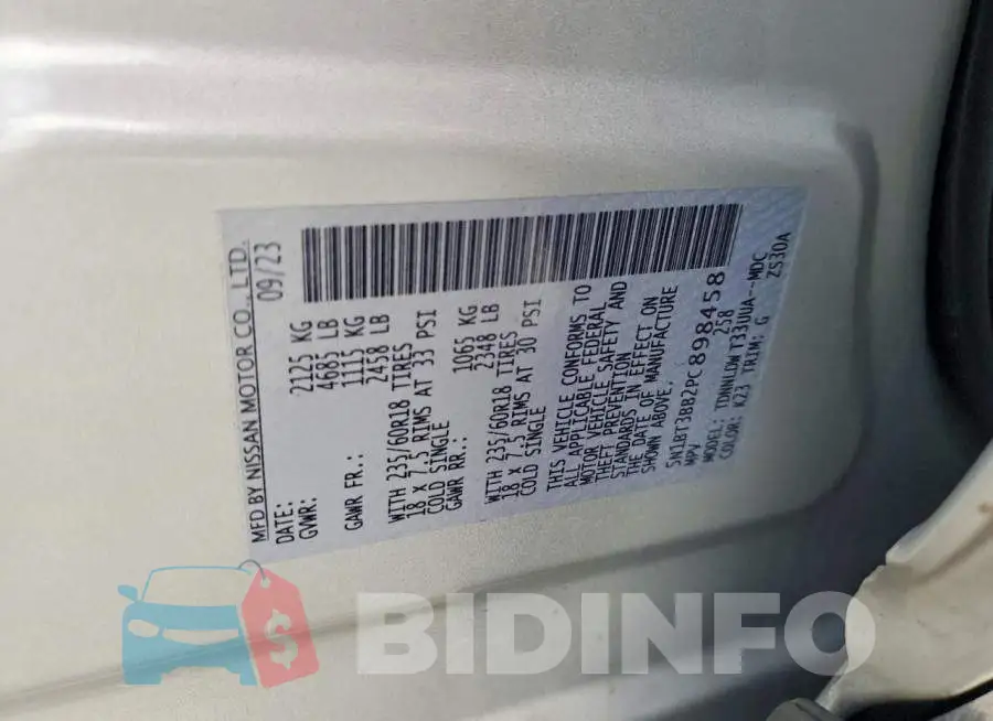 5N1BT3BB2PC898458 Photo# 13