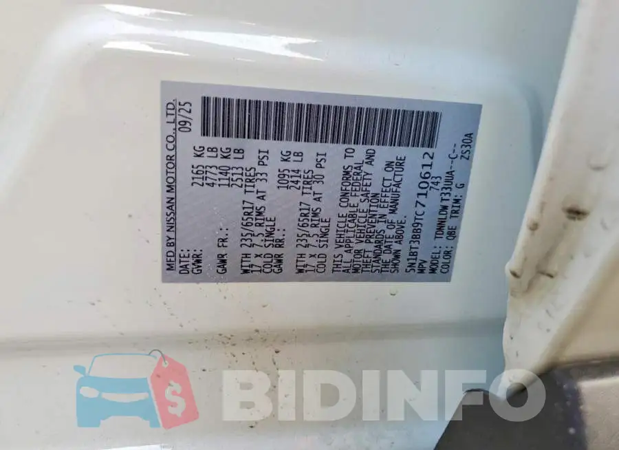 5N1BT3BB9TC710612 Photo# 14
