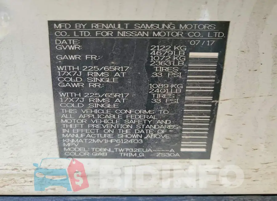KNMAT2MV1HP612403 Photo# 13